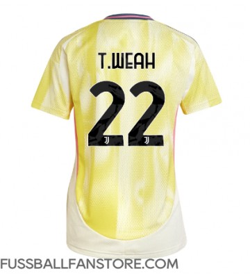 Juventus Timothy Weah #22 Replik Auswärtstrikot Damen 2024-25 Kurzarm